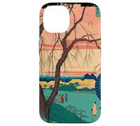 Balade du Soir À Edo Paysage Ukiyo-e Sérénité Art Japonais Coque pour iPhone 14