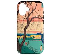 Balade du Soir À Edo Paysage Ukiyo-e Sérénité Art Japonais Coque pour iPhone 16