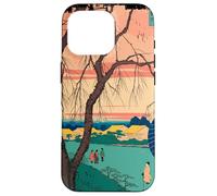 Balade du Soir À Edo Paysage Ukiyo-e Sérénité Art Japonais Coque pour iPhone 16 Pro