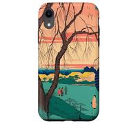 Balade du Soir À Edo Paysage Ukiyo-e Sérénité Art Japonais Coque pour iPhone XR