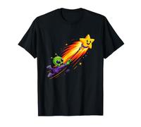 Balade en étoile filante avec Un Extraterrestre Mignon dans l'espace T-Shirt