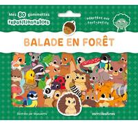 Balade en forêt - Ma pochette de gommettes repositionnables - 80 gommettes - dès 3 ans - Vayounette - Merci Les Livres - Document jeunesse