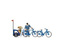 Balade familiale à vélo-HO-1/87-PREISER 10635