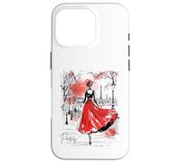Balade Nocturne Parisienne Art Romantique Femmes Paris Coque pour iPhone 16 Pro