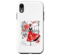 Balade Nocturne Parisienne Art Romantique Femmes Paris Coque pour iPhone XR