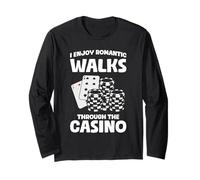 Balades romantiques Casino Gambler Funny Gambling Manche Longue