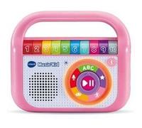 Baladeur Musical Vtech Music Kid Rose 40 Chansons, Version Fr - Enceinte Lumineuse - Bebe, Enfant 2/6 Ans - Set Lecteur Musique Et Carte