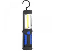 Baladeuse COB 2 en 1 Lampe de Travail LED Rechargeable 3W Torche 2200mAh Avec Base Magnétique et Crochet Pour Ateliers
