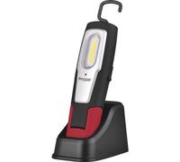 Baladeuse d'atelier DRAKKAR TOOLS LED 600Lm articulée, rechargeable sur socle, autonomie de 2h à 10h - 02421