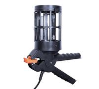 Baladeuse filaire à pince noire E27 livrée sans ampoule 15W max, câble long. 5m, garantie 3 ans - Tibelec