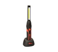 KS TOOLS - 150.4313 - Baladeuse LED COB 300 lumen - Eclairage latéral + frontal - Puissante et pratique - Inclinable - Station charge micro-USB ou secteur - Aimantée et crochet pour main libre - IP 20