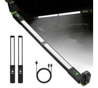 Baladeuse LED Mecanicien, Lampe de Travail LED Rechargeable, Barre Lumineuse de Capot avec Aimant et Crochets pour Compartiment Moteur En TôLe D'ALUMINIUM, Atelier, Camping [Classe Énergétique A]