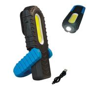 Baladeuse LED rechargeable USB 3W, 400 lumens, IP44, IK07, crochet, mode torche, aimanté- Tibelec