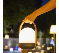 Lumisky Baladeuse sans fil AURA poignée bambou naturel LED blanc chaud dimmable H27cm