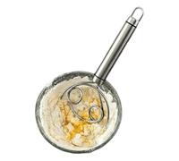Balai à 19 cm en acier inoxydable multifonction | Fouet à œufs en métal pour la fabrication de pâte à gâteau, pizza, pâtisserie, œufs, idéal pour le café, la cuisine