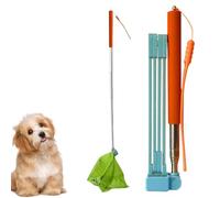 Balai à déchets pour chiens, collecteurs de pour chiens, télescopique, résistant, avec sac à ordures, outils d'élimination des déchets pour toutes les races et promenades avec animaux