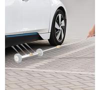 Balai à eau pour nettoyeur haute pression, 4 trous 4000 PSI 39 cm, nettoyeur de surface en acier inoxydable avec 2 tiges allongées pour lavage de voiture, allée, terrasse, terrasse (gris)