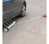Balai à eau pour nettoyeur haute pression, 4 trous 4000 PSI 39 cm, nettoyeur de surface en acier inoxydable avec 2 tiges allongées pour lavage de voiture, allée, terrasse, terrasse (noir)