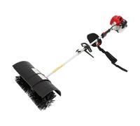 Balai à essence 52 CC 2 temps 1,7 kW Balai Sweeper | Souffleuse à neige à essence 8500 tr/min - 1 l - Réservoir de carburant - Balai moteur - Pour gazon artificiel, routes