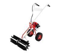 Balai à feuilles à essence 43 cc avec largeur de travail de 60 cm - Aspirateur à feuilles manuel avec moteur 2 temps, démarreur manuel et poignée ergonomique - Idéal pour la cour, le jardin et le