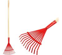 Balai à feuilles Strend Pro Herrison 813-16, 11 lamelles, manche en bois 900 mm, Mini