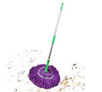 Balai à franges - 1 serpillère auto-torsadée pour le nettoyage du sol, serpillère en coton | Balai humide en microfibre pour sol - Utilisation confortable dans les cuisines, salles de bains, garages