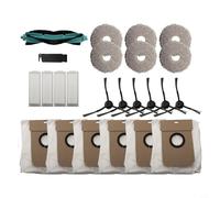 Balai à franges en fibre superfine, brosses latérales et brosse à rouleau, compatible avec robot aspirateur Cecotec pour Conga 11090 et sacs à poussière (B)