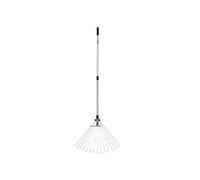 Balai à gazon aluminium 15 dents Manche télescopique 89.5 cm à 180 cm