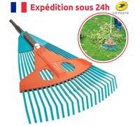Balai à Gazon Réglable 35-52 cm | Ratissage Herbe | Plastique Renforcé
