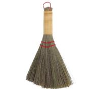 Balai à Main Balayette Cheminée, Petit Manche, Paille Naturelle, Ménage | Balai Dépoussiérage Traditionnel Tressé, Prise Confortable, Usage D'une Main, pour Coins et Poils