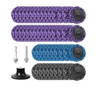 Balai à récurer pour perceuse, disques de ponçage antirouille | 50 pièces meuleuse d'angle outils de polissage pour l'entretien maritime et les meubles en béton