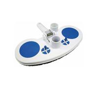 Balai aspirateur manuel, pour piscine, forme demi lune.