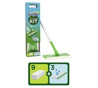 Balai Attrape-Poussière Avec Lingettes Sèches et Humides SWIFFER le balai + 12 recharges