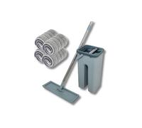 Balai Auto Clean and Dry™ avec seau à 2 compartiments et 4 recharges microfibre