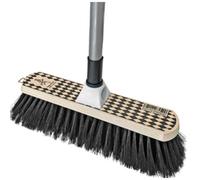 PEGGY PERFECT Balai avec manche 'Arlequin', bois