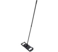 Balai avec MOP chenille en microfibre et manche en métal téléscopique - Gris Anthracite - H 74 à 130 cm