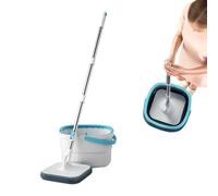 Balai avec Seau | Outils de Nettoyage de Sol avec Séparation des Eaux | Ensemble Serpillère et Seau avec Essoreuse - pour Chambre, Salle à Manger, Cuisine, Salle de Bain, Bureau et Sols Durs