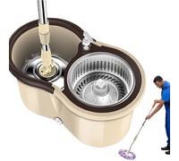 Balai avec seau, serpillère et seau | Système de serpillère réglable pour le nettoyage des sols. Ensemble de serpillère et seau | Système de nettoyage de sol polyvalent, kit seau de nettoyage pour