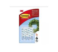 Balai - Balayette - Pelle - Crochets réutilisables Command 2 + 4 bandes 17091CLR-CEE