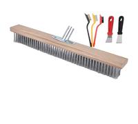 Balai-Brosse Extérieur - Cerdas Acier Robuste | Douille Manche Bois | Balai Métal Jardin Terrasse | Nettoyage Sols Carrelés | Outil Durable Multi-Usage | Entretien Cour