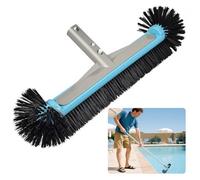 Balai Brosse Piscine Liner 45cm, pour Piscine, Tête de Brosse de Détachable avec Poils Robustes Poignée en Aluminium EZ Clip, Non Perche télescopique