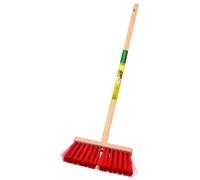 Leborgne, Balai Cantonnier Plastique pour Enfants, Rouge, Idéal pour Apprendre à Ranger, Taille Adaptée aux Petits, Matériau Durable et Léger, Parfait pour Activités Intérieures et Extérieures