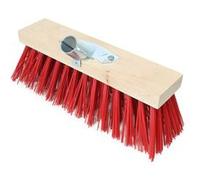 Balai cantonnier en bois - 32 cm - Rouge