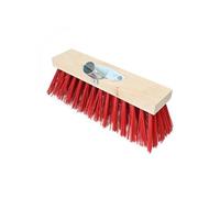 Linxor France ® Balai cantonnier en Bois - 32 cm - Rouge - Norme CE