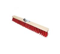Linxor France ® Balai cantonnier en bois - 60 cm - Rouge