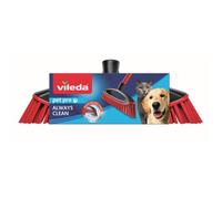 Vileda Balai en caoutchouc Always Clean – Attire saleté et poils d'animaux, tous sols, sans manche