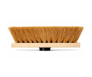 Balai Coco Professionnel 29 cm sans Manche - Tête de Balai en Fibres Naturelles avec Filetage à Vis - Nettoyage Intérieur & Extérieur - Lot de 1