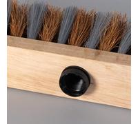 Balai Coco zébré renforcé avec Manche Bois à vis (29 cm)