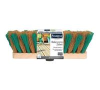 Balai coco zébré sols extérieurs + douille - STARWAX - pour jardin et surfaces intérieures