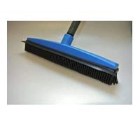 balai coiffeur - balai à picots en caoutchouc avec manche en acier gainé